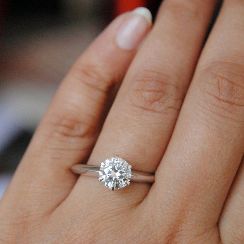 Certified 1ct. t.w. Diamond Solitaire Engagement Ring - Picture 6 of 17